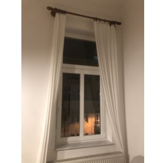 Pamutvászon lenvászonnal off white