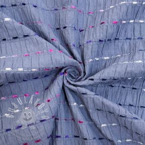 Pamutvászon DOBBY CRINKLE Stripe jeans