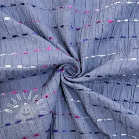 Pamutvászon DOBBY CRINKLE Stripe jeans