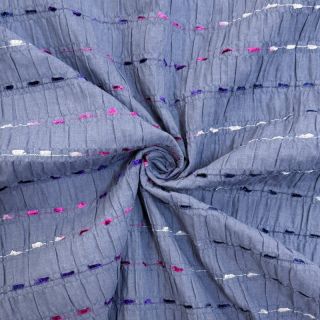 Pamutvászon DOBBY CRINKLE Stripe jeans