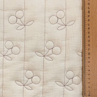 Dupla géz/muszlin STEPPED Cherries natural