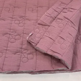 Dupla géz/muszlin STEPPED Cherries mauve