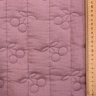 Dupla géz/muszlin STEPPED Cherries mauve