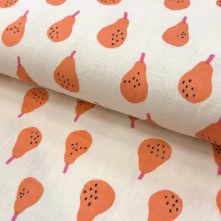 Dupla géz/muszlin Pears peach by JENNIFER BOURON ORGANIC