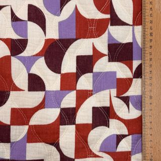 Dupla géz/muszlin STEPPED Flowers natural