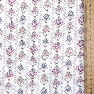 Dupla géz/muszlin STEPPED Flowers light pink digital print