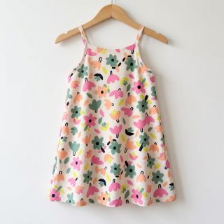 Pamutvászon Flowers natural/green by JENNIFER BOURON ORGANIC