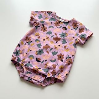 Pamutvászon Flowers lavender by JENNIFER BOURON ORGANIC