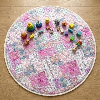 Dupla géz/muszlin STEPPED Flowers light pink digital print