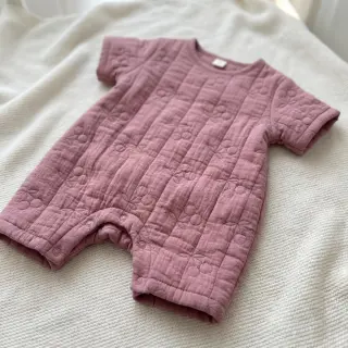 Dupla géz/muszlin STEPPED Cherries mauve