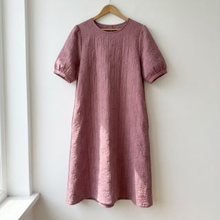 Dupla géz/muszlin STEPPED Cherries mauve