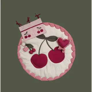 Pamutvászon Cherries playmat PANEL digital print