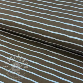 Úplet Stripes dark khaki
