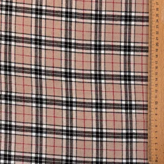 Pamutvászon LIGHT FLANNEL Check design F