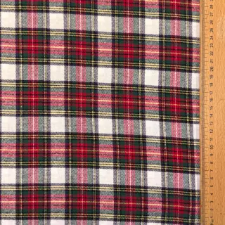 Pamutvászon LIGHT FLANNEL Check design D
