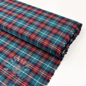 Pamutvászon LIGHT FLANNEL Check design E