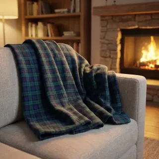Pamutvászon LIGHT FLANNEL Check design A