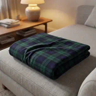 Pamutvászon LIGHT FLANNEL Check design B