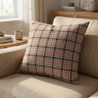 Pamutvászon LIGHT FLANNEL Check design F