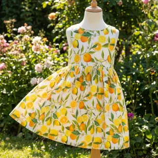 Viszkóz RAYON POPLIN Fruity design D