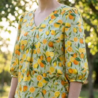 Viszkóz RAYON POPLIN Fruity design E