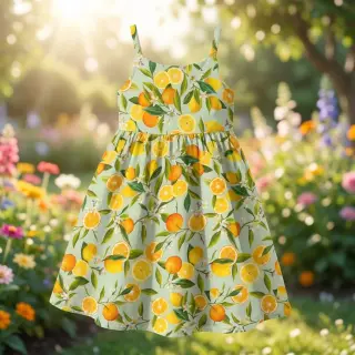 Viszkóz RAYON POPLIN Fruity design E