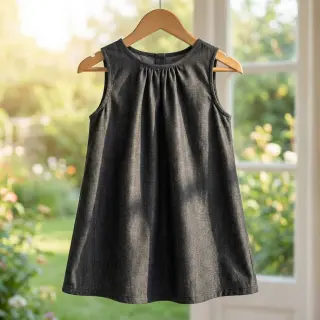 Pamutvászon JEANS Chambre black