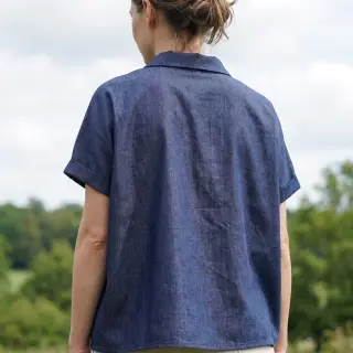 Pamutvászon JEANS Chambre dark blue