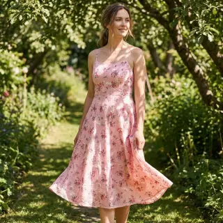 Pamut szövet keverékkel Burny lovely pink