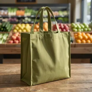 Pamutvászon TWILL soft brushed lime