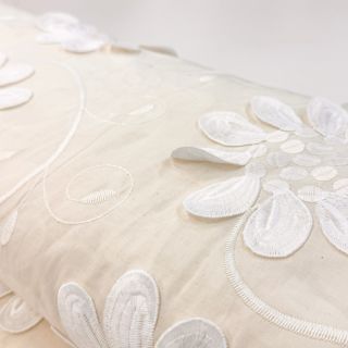 Pamutvászon EMBROIDERY Bellagio cream