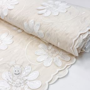 Pamutvászon EMBROIDERY Bellagio cream