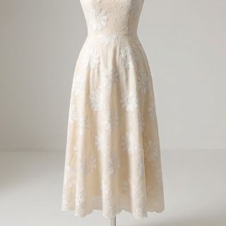 Pamutvászon EMBROIDERY Bellagio cream