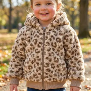 Kabát anyag TEDDY Panthera light brown