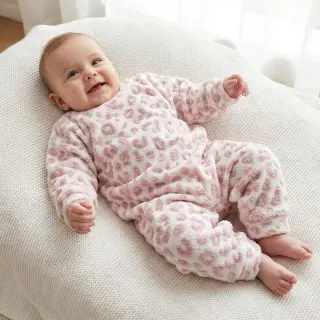 Kabát anyag TEDDY Panthera old pink