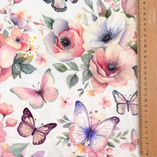 Jersey VISCOSE LYCRA HEAVY Soft and vibrant design D