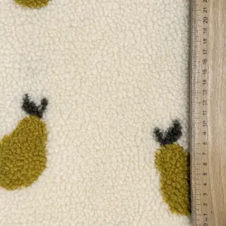 Kabát anyag TEDDY JACQUARD Pears old lime