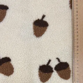 Kabát anyag TEDDY JACQUARD Acorns