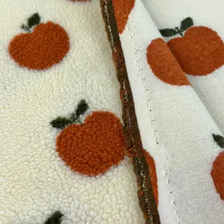 Kabát anyag TEDDY JACQUARD Apples