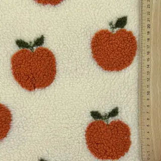 Kabát anyag TEDDY JACQUARD Apples
