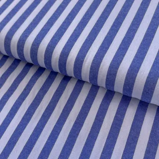 Pamutvászon YARN DYED BIG Stripes blue