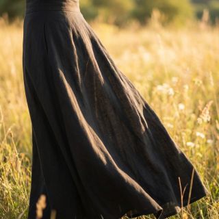 Lenvászon SORONA black