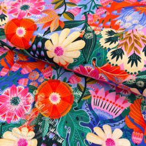 Viszkóz lenvászonnal Bright and bold design A