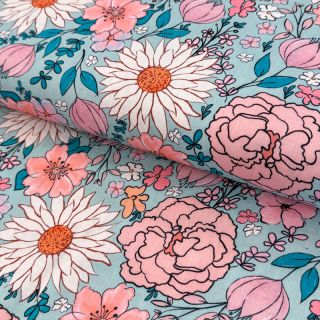 Viszkóz lenvászonnal Bright and bold design D