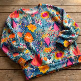 Jersey VISCOSE LYCRA HEAVY Tulips design E