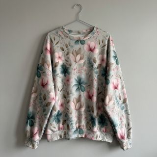 Jersey VISCOSE LYCRA HEAVY Classic flowers design C