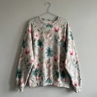 Jersey VISCOSE LYCRA HEAVY Classic flowers design C