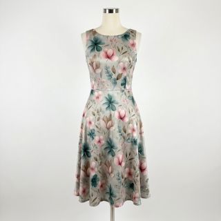 Jersey VISCOSE LYCRA HEAVY Classic flowers design C