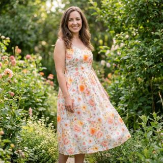 Viszkóz lenvászonnal Floral design A