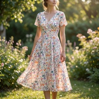 Viszkóz lenvászonnal Shabby chic design D